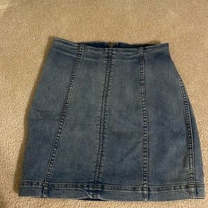 Size 0 Free People Jean Skirt